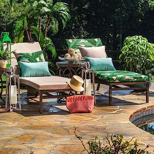 Pillow Perfect Pompeii Solid Indoor/Outdoor Large Lumbar Pillow Plush Fill, Weather and Fade Resistant, Large Lumbar - 16.5" x 24.5", Blue, 2 Count - Image 5