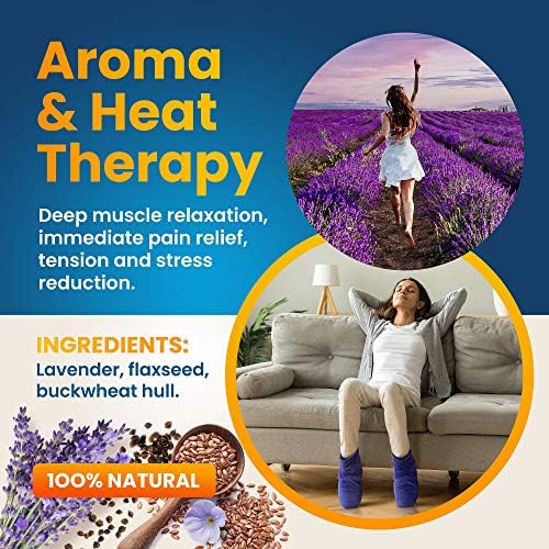 Microwaveable Booties and Feet Warmers - Deep-penetrating heat for relieving foot stiffness, sore muscles and joints, Achilles tendinitis, plantar fasciitis, stress fractures, and circulatory problems - Image 7