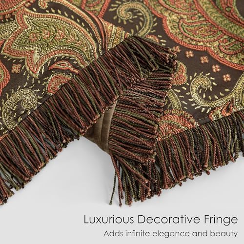 Loom and Mill Vintage Damask Throw Blankets for Bed, Multi Color, 52" x72” - Image 3
