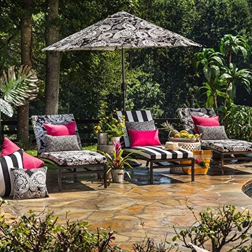 Pillow Perfect 609805 Outdoor/Indoor Herringbone Night Lumbar Pillows, 11.5" x 18.5", Black, 2 Pack - Image 5