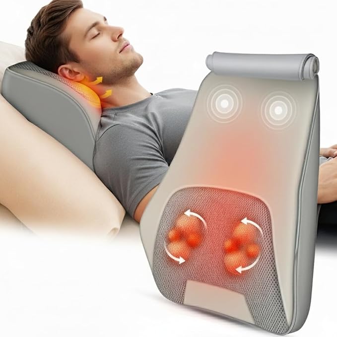 Heycool Shiatsu Neck Back Massager, FSA Eligible HSA Massage Pillow by Heycool