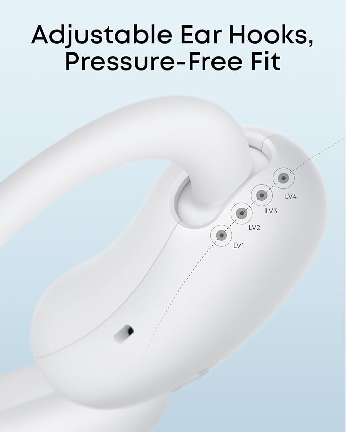 Soundcore AeroFit 2 by Anker Open Ear Earbuds, Open Ear Headphones, Earbuds | Real-Time Translation, 4 Adjustable Positions, 42H Playtime, Rich Bass, Hi-Res, IP55, AI Clear Calls, Wireless Charging - Image 2