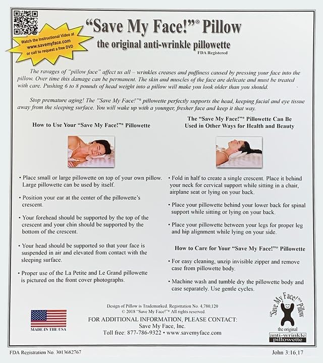 Save My Face!" La Petite Pillow (Black (Silk), Silk) - Image 4