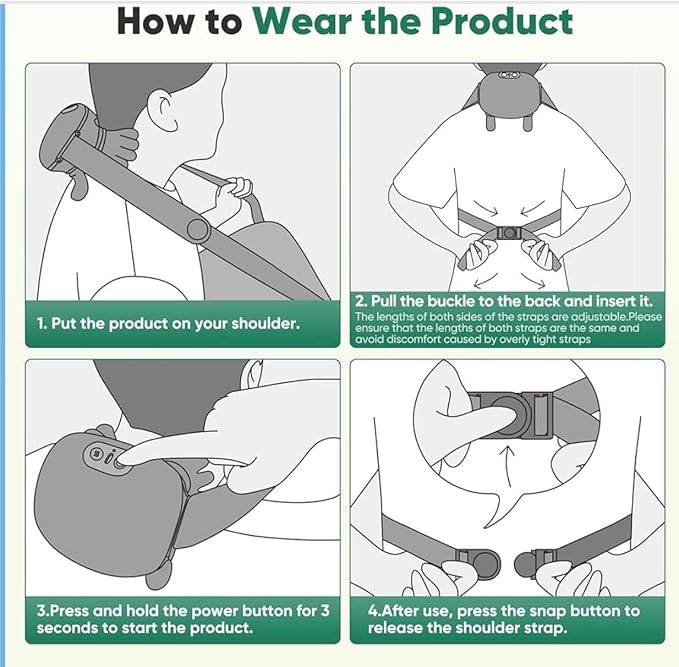 Neck and Shoulder Massager with Heat – Cordless Deep Tissue Shiatsu Back Massager for Pain Relief, Wireless Rechargeable for Home and Office (Green) - Image 5
