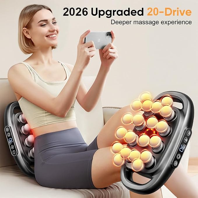 20 Head Massage Gun Deep Tissue - 2026 Upgrade Back Muscle Massager - Image 2