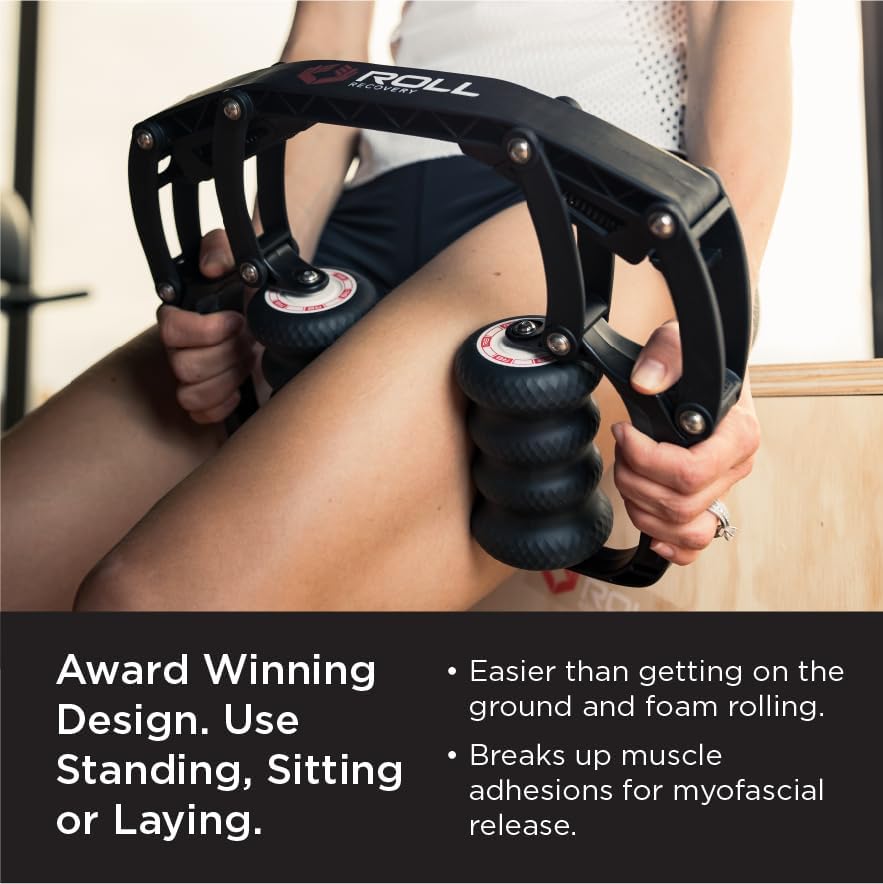 ROLL Recovery R8 (Carbon Black) - Deep Tissue Massage Roller - Image 4