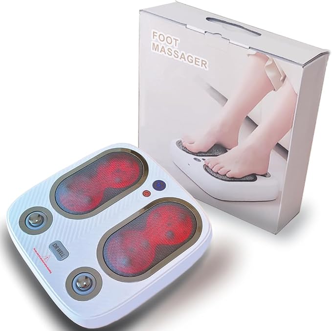 DR. WELL Shiatsu Foot Massager with Warm and Vibration, Deep Acupressure Electric Foot Massager for Plantar Fasciitis, Neuropathy. Suitable for Home and Under-Desk use. - Image 7