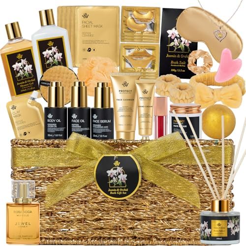 35 Pcs Gifts for Women, Orchid Spa Gifts Basket Set, Birthday, Anniversary by RAROSAACCA