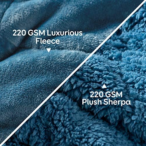 Cottonblue Fleece Weighted Blanket 20lbs for Adults Queen Size 60x80in Soft - Image 3