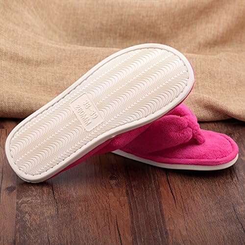 Onmygogo Indoor Slippers for Women Open Toe with Memory Foam, Soft Faux Fur Nonslip House Slippers - Image 3