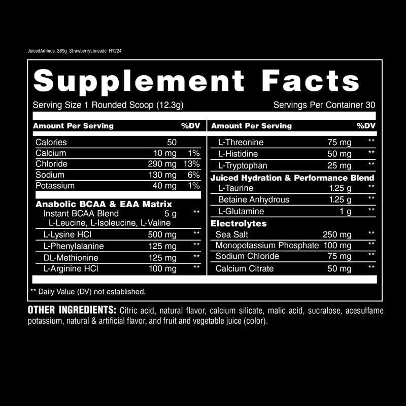 Animal Juiced Amino Acids Electrolytes Supplement | Straw-Lime 30 Serving - Image 6