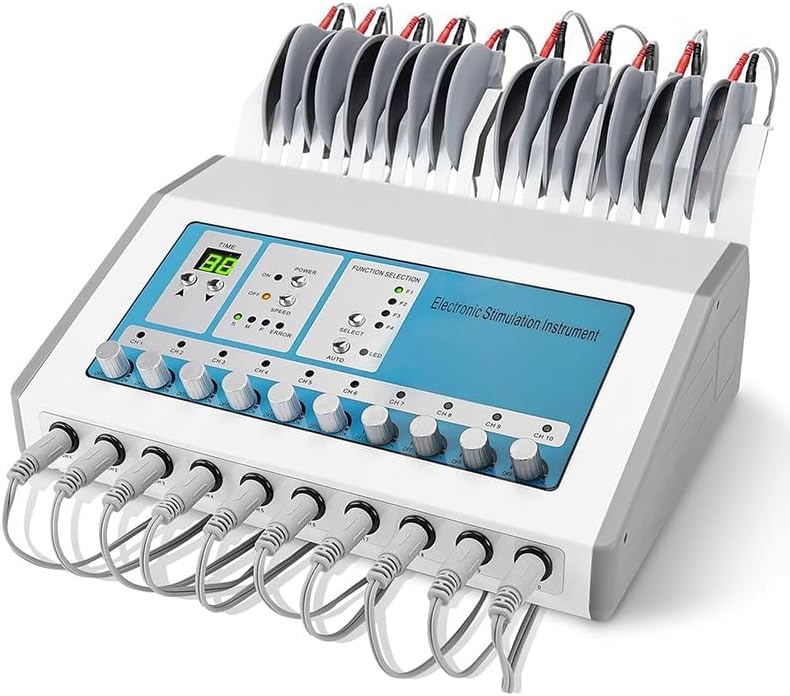 10 Channel Output Meridian Massager Acupoint Pulse Patch Device by DERUIISSK