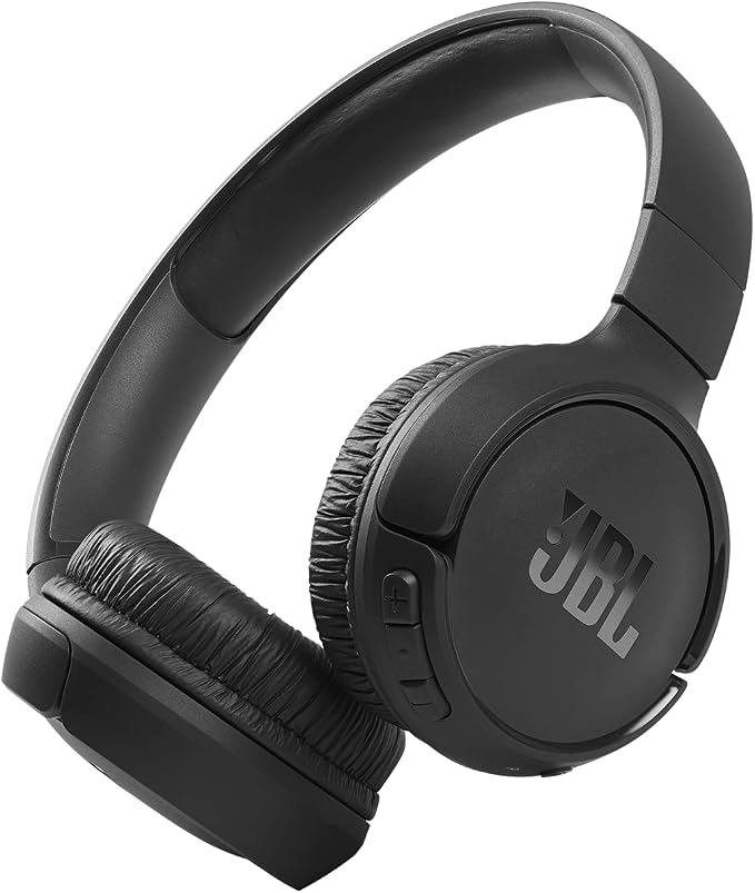 JBL Tune 510BT - Bluetooth headphones with up to 40 hours battery, microphone for call, foldable and comfortable, Android and iOs compatible (Black) by JBL