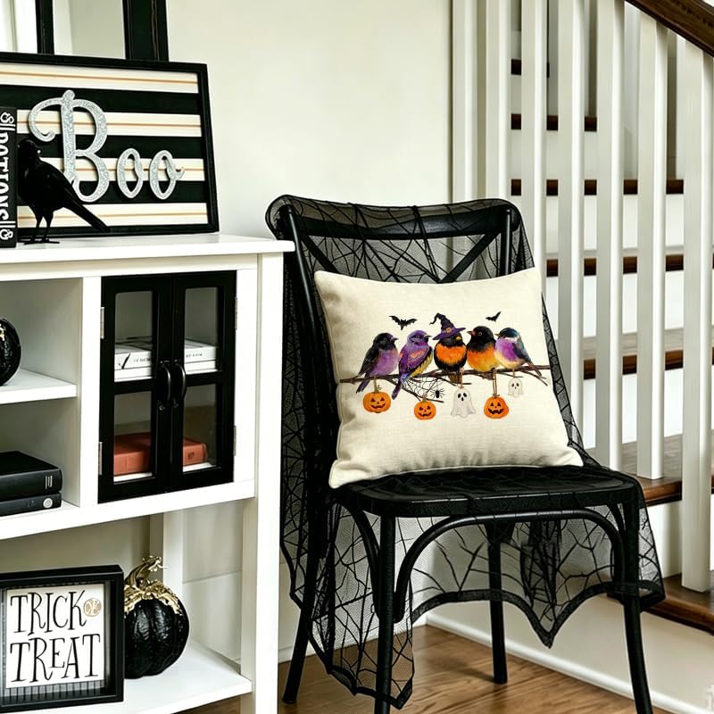 RABUSOFA Halloween Pillow Covers 18x18 Inch Halloween Decorations for Home - Image 3
