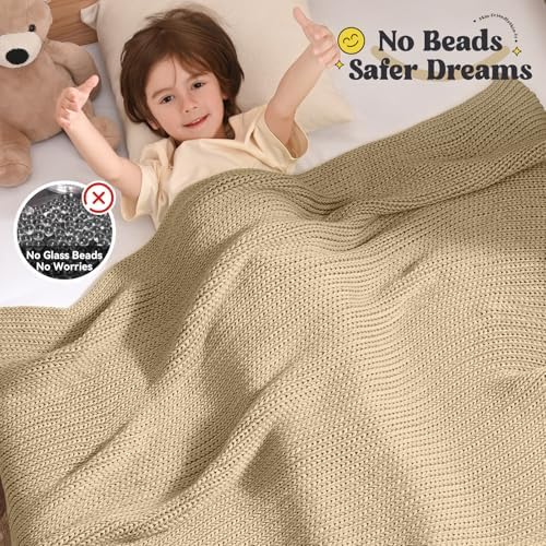 Guohaoi Knitted Weighted Blanket for Adults, 50"x60" 5lbs Full/Queen Size - Image 3
