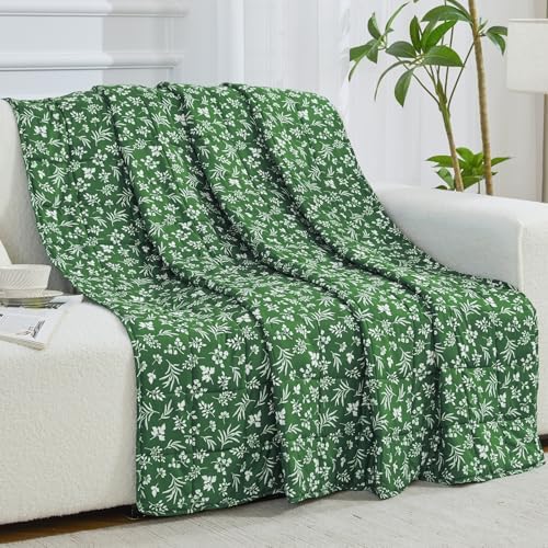 yescool King Size Weighted Blanket for Adults (20 lbs, 80” x 87”, Forest) Cooling Heavy Blanket for Sleeping Perfect for 190-210 lbs, Breathable Blanket for Adults & Couple All Season - Image 5