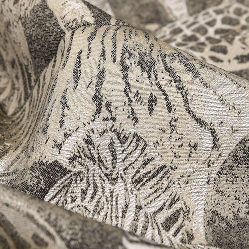 Wildlife Safari Throw Pillow Cover 12x20 inch, Animal Jacquard Cushion Cover, Lion Tiger Cheetah Zebra Giraffe Pattern, Decorative Pillow Case with Hidden Zipper for Living Room Couch - Image 2