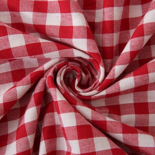 20x54 inches Red/White Gingham Body Pillow Sham 1 Piece - Image 5