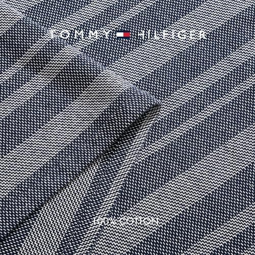 Tommy Hilfiger - Queen Cotton Blanket, Fade Resistant Yarn-Dyed Cotton Bedding, Medium Weight Soft Blanket, Ideal for Layering, Oeko-TEX Certified (Navy) - Image 5