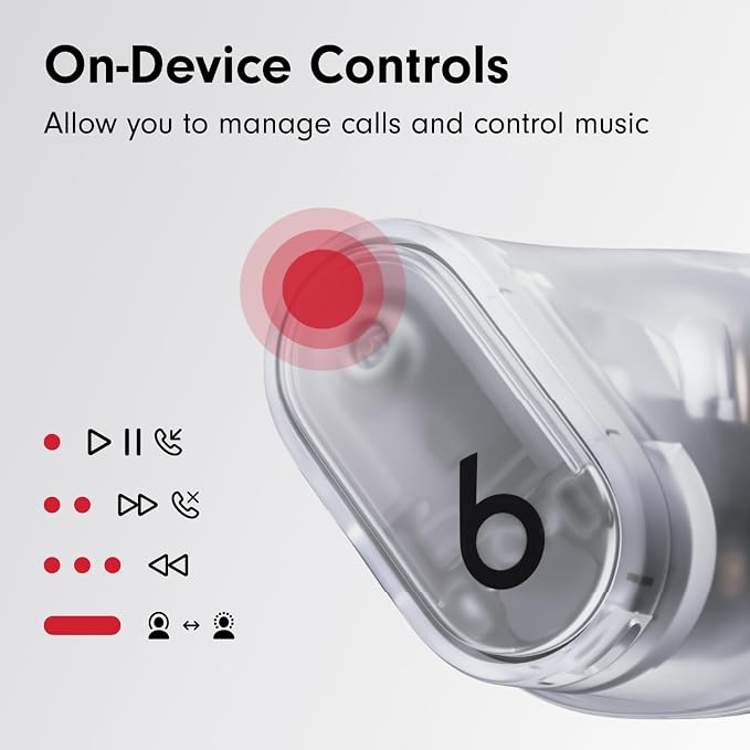 Beats Studio Buds + with Apple 20W USB-C Power Adapter - Transparent - Image 7