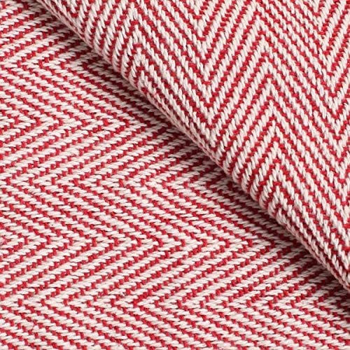 Glamburg 100% Soft and Breathable Cotton Thermal Blanket Queen Red - Perfect for Layering Any Bed for All Season - Image 4