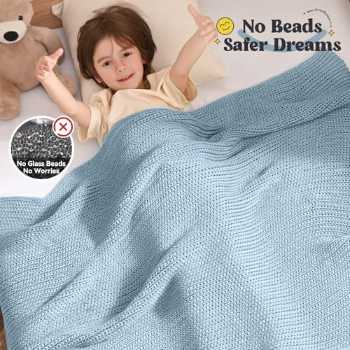 Guohaoi Knitted Weighted Blanket for Adults, 50"x60" 5lbs Full/Queen Size - Image 3
