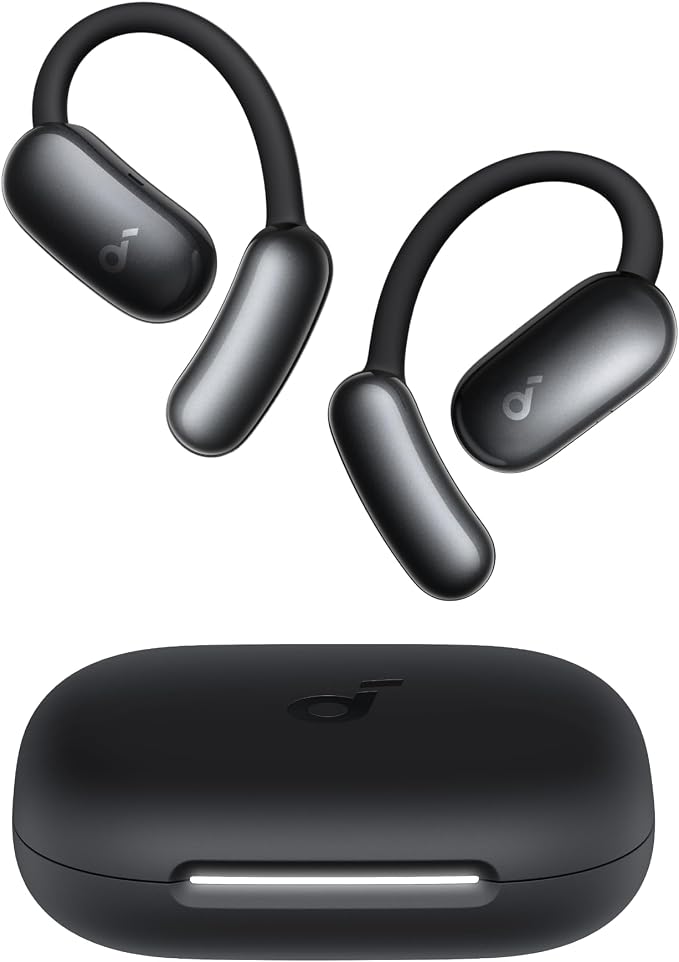 Soundcore AeroFit 2 by Anker Open Ear Earbuds, AI Assistant Earbuds | AI Assistant, Real-Time Translation, 4 Adjustable Positions, 42H Playtime, Rich Bass, Hi-Res, IP55, AI Clear Calls by Unknown