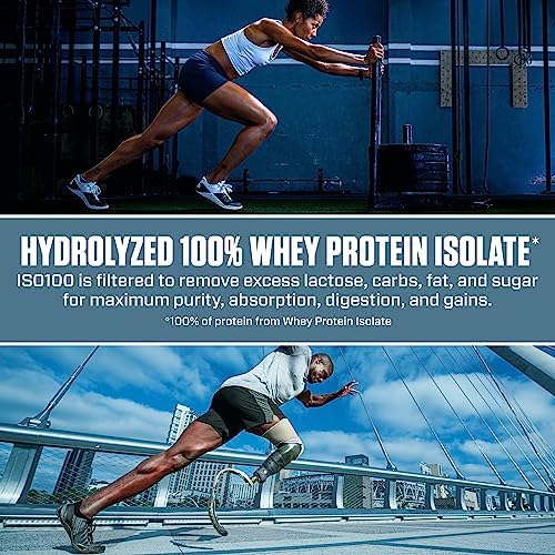 Dymatize ISO100 Protein Powder, 100% Whey Isolate, Chocolate Peanut Butter - Image 4