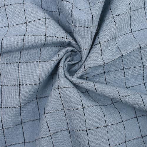 Contour Pillow Case Cotton Pillowcase Covers with Zipper, Zippered Soft Replacement Cases for Memory Foam Ergonomic Contour Neck Cervical Latex Pillows for Pain Relief Protector Plaid Print Cover Only - Image 4