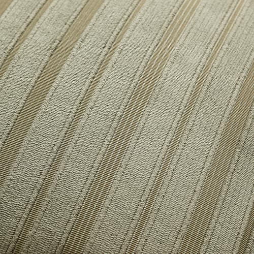 DEZENE 22x22 Olive Green Throw Pillow Covers Pack of 2 Soft Striped Corduroy Square Spring Summer Outdoor Pillow Cases for Couch Sofa Bedroom Living Room Home Decor - Image 2