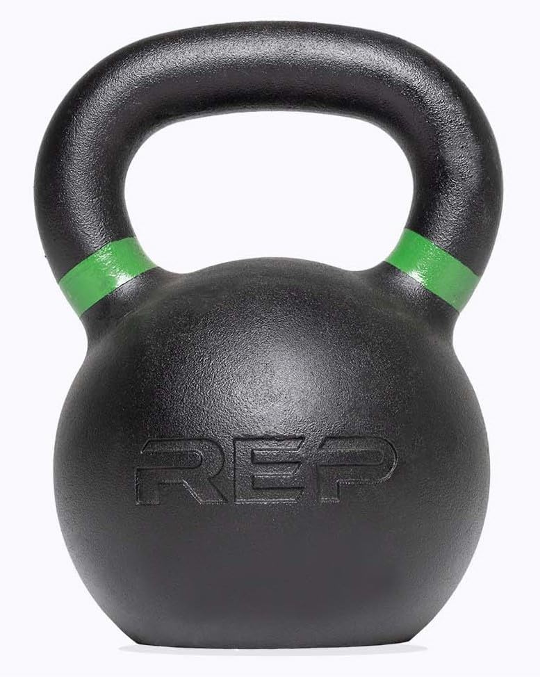 REP Fitness Kettlebell Set and Singles, 4kg to 24kg, 9lb to 53lb Weight Range, Cast Iron, Strength Exercise Training, Home Gym, Power Workout Equipment, Free Weights, Dumbbell Alternative by RepFitness