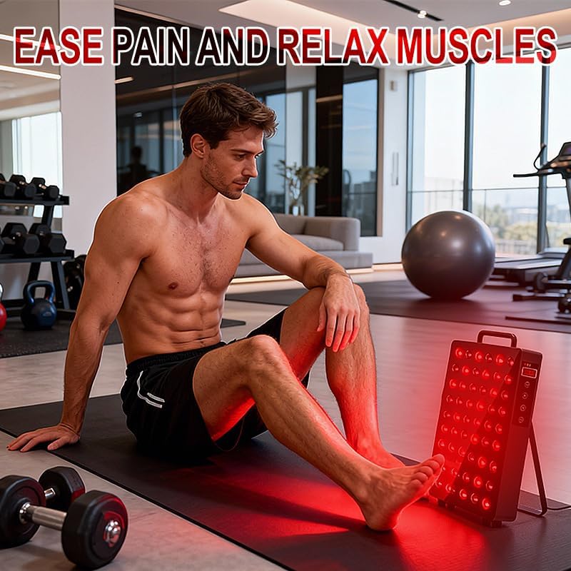 Red Light Therapy Panel - 660nm Red & 850nm Near Infrared Light - High Irradiance LED Device for Body, Face, Skin Vitality, Muscle Recovery & Joint Comfort - Professional Home Wellness - Image 3