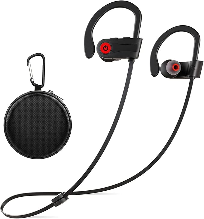 Otium Bluetooth Earbuds Wireless Headphones Bluetooth Headphones, Sports Earbuds, IPX7 Waterproof Stereo Earphones for Gym Running 15 Hours Playtime Sound Isolation Headsets,Black by Unknown