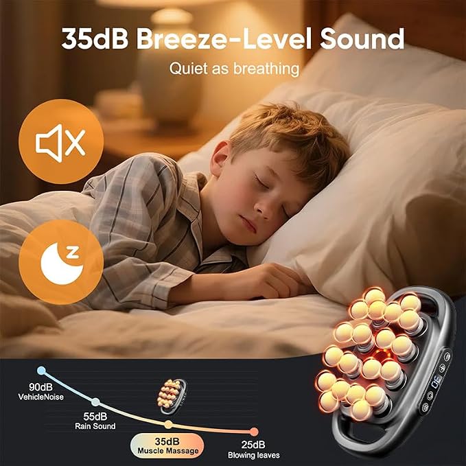 20 Head Massage Gun Deep Tissue - 2026 Upgrade Back Muscle Massager - Image 6