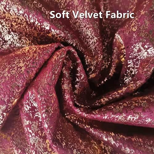 Deeprove 12 x 20 Throw Pillow Cover, Both Sides Metallic Sparkle Gold Foil Print, Decor Soft Velvet Hidden Zipper Closure Accent Pillow Cushion Case for Couch, Lumbar, Oblong 1 Pack, Eggplant Purple - Image 2