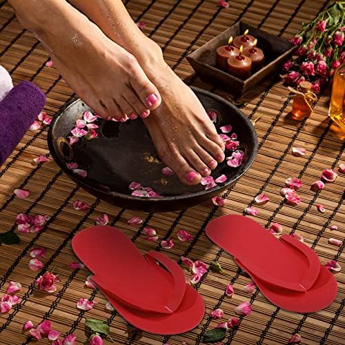 Janmercy 90 Pcs Pedicure Flip Flops, Foam Disposable Slipper for Guest - Image 5
