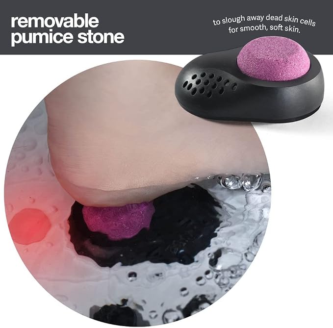 Medical king Foot Spa with Heat and Massage and Jets Includes A Remote Control A Pumice Stone Collapsible Massager with Bubbles and Vibration - Image 5