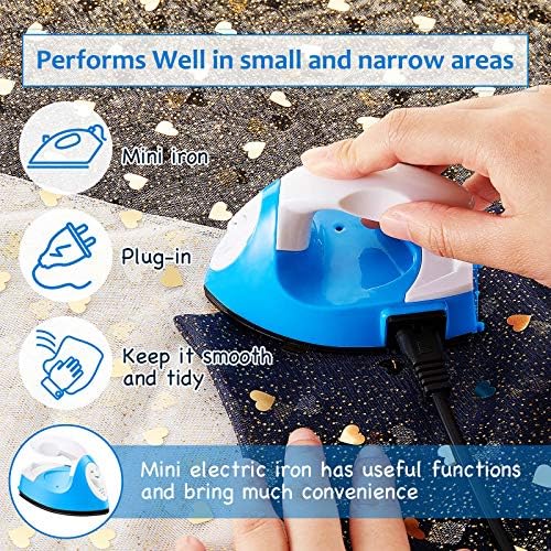 Honoson Mini Craft Iron with Charging Base Tiny,Blue - Image 6