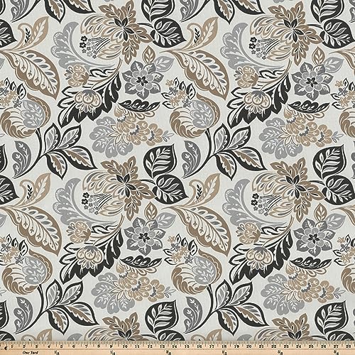 Pillow Perfect Floral Indoor/Outdoor Accent Throw Pillow, Plush Fill, Weather, and Fade Resistant, Floor - 25" x 25", Black/Tan Dailey, 1 Count - Image 7