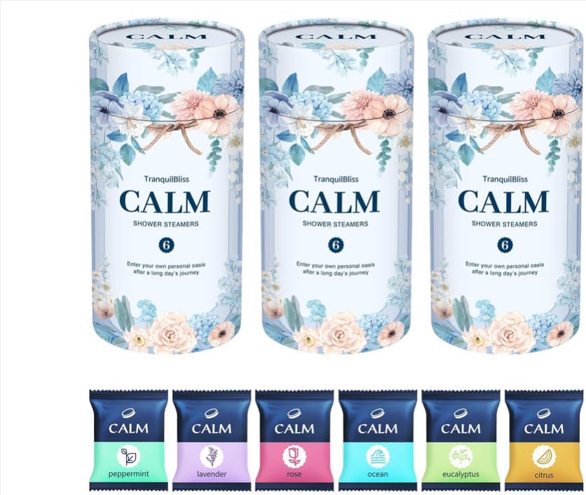 TranquilBliss Shower Steamers, 18-Count Shower Bombs, Gifts for Women by Unknown