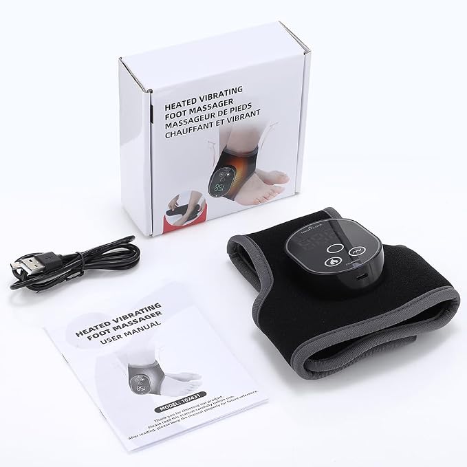 Foot Massager for Neuropathy, Cordless Ankle Massager & Ankle Heating Pad - Image 8