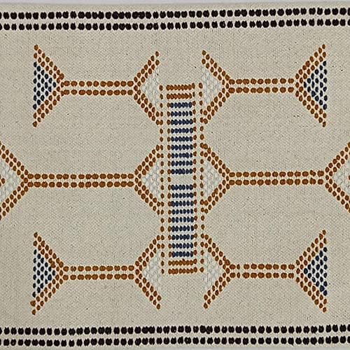 Trade Star Sabra Kilim Lumbar Pillow Cover 100% Cotton Fall Decor Pillow Cover Rectangular Shape Highly Durable Indian Textile Art Cushion Cover 14x36 Inches Pillow Case (Pattern - 4) - Image 3