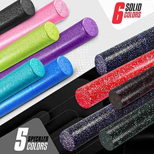 Yes4All High-Density EPP Round Back Roller Foam, Exercise Foam Roller for Yoga, & Pilates, Multiple Sizes and Colours, Red Snow - 24 inches - Image 4