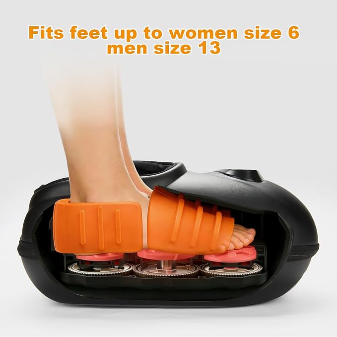 LINGTENG Foot Massager, Heated Foot Massager (Sapphire Blue) - Image 3
