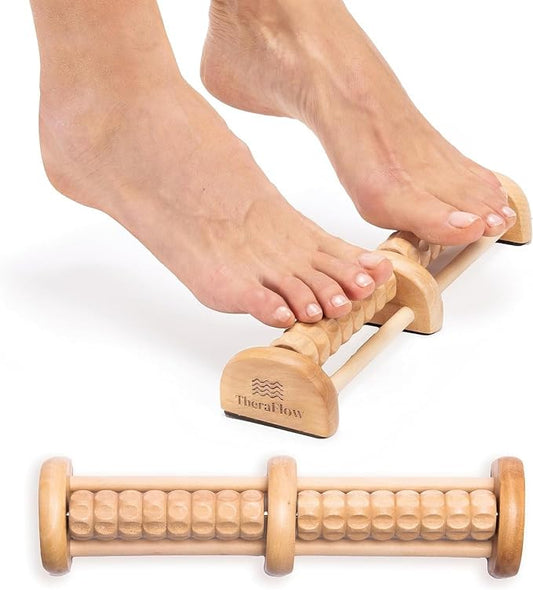 TheraFlow Small Dual Foot Massager for Neuropathy - for Plantar Fasciitis Relief - Foot Roller for Foot Pain Relief | Feet Massager for Pain Relief and Circulation - Ideal Gifts for Mom by TheraFlow
