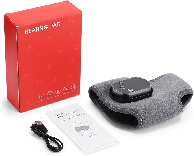 Cordless Ankle Massager with Heat, Rechargeable Ankle Heating Pad Wrap for Pain Relief, Portable Heated Foot Massager for Neuropathy Plantar Fasciitis, 5 Heat Levels 3 Vibration Modes Auto Shut Off - Image 9
