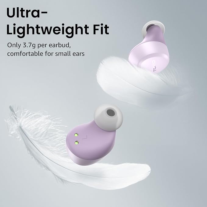 TOZO A1 Wireless Earbuds Bluetooth 5.3 Light Weight in Ear Headphones | IPX5 Waterproof,2 Mics for AI Calls,Immersive Premium Sound Bass Headset with Charging Case,32 EQ via App Light Purple - Image 8