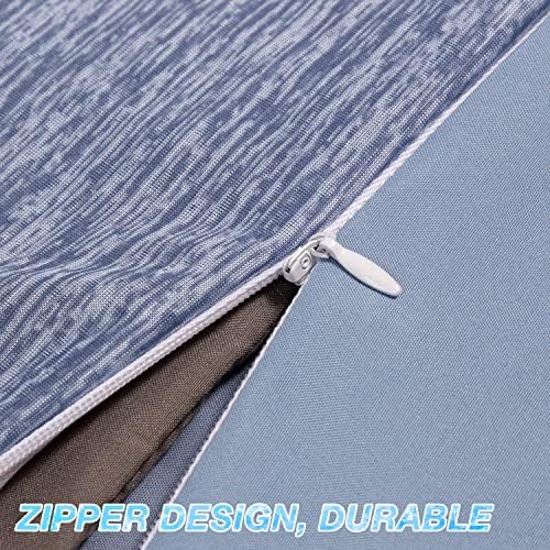 EXQ Home Weighted Blanket Cover 48x72 -Twin Size Premium Soft for Weighted Blanket with Zipper,Machine Washable Duvet Cover (Dark Blue,Duvet Cover Only) - Image 5