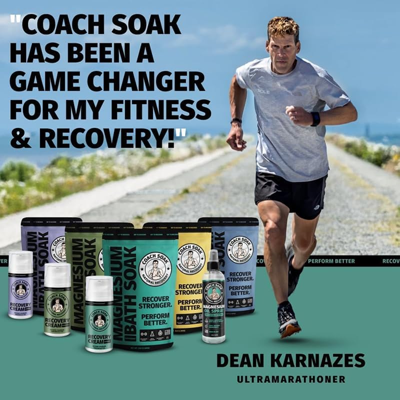 Coach Soak Magnesium Lotion with MSM & Menthol, Mixed Scent 10oz - Image 4