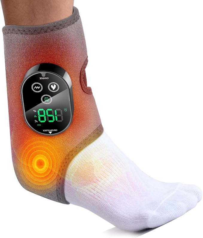 Neuropathy Foot Massager for Pain Relief, Ankle Heating Pad with Massage by Tovaxi